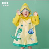 kocotreekk树儿童雨衣带书包位宝宝男女小学生小童雨披幼儿园雨具斗篷式